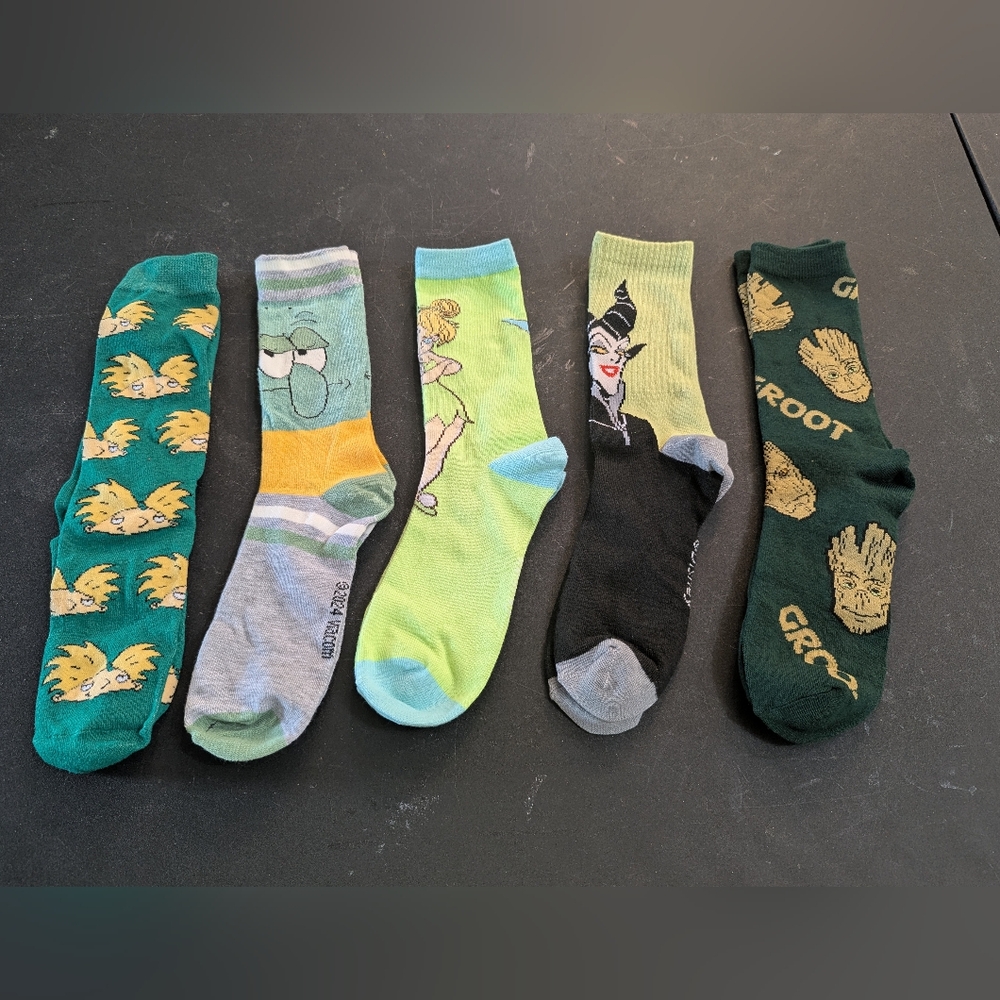 Graphic Cartoon Socks